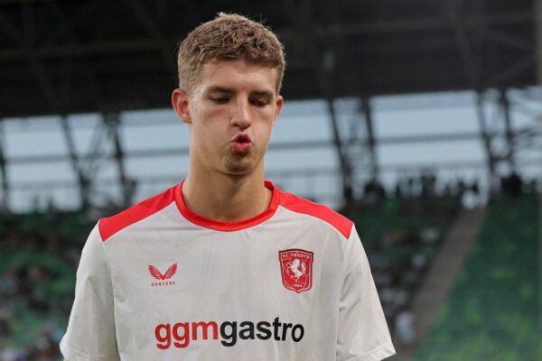 Le défenseur Ruud Nijstad lors d’un match du FC Twente.