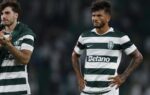 Luis Suárez avec le Sporting sur la pelouse lors d’un match.