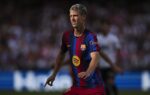 Dani Olmo sous le maillot du Barça avant le match de Ligue des Champions contre Feyenoord.