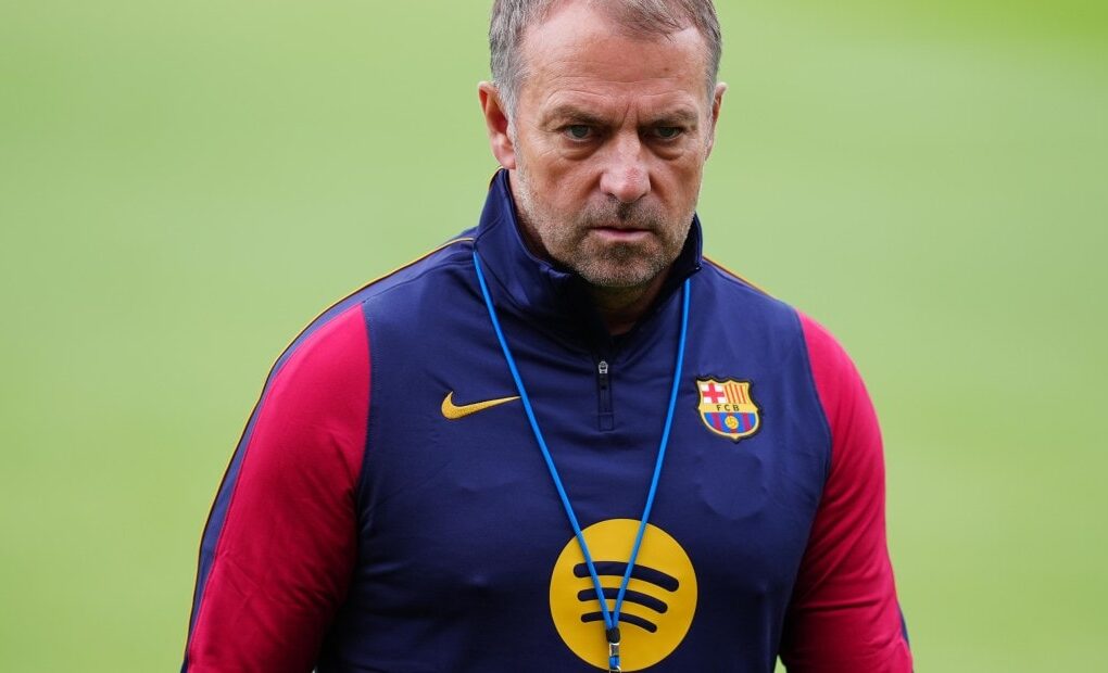 Iu Martínez lors d’un entraînement du Barça à la Ciutat Esportiva.