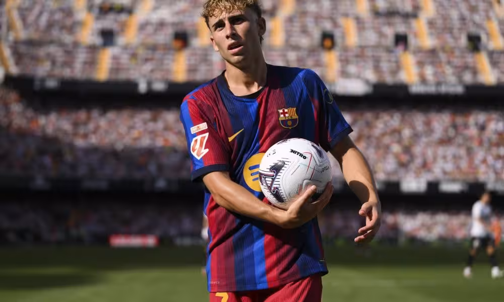 Portrait de Fermín López lors d'un entretien consacré à son parcours au Barça.