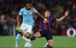Andreas Christensen sous le maillot du Barça lors du match contre Séville.