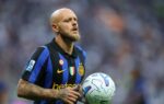 Federico Dimarco sous le maillot de l’Inter Milan pendant une rencontre.