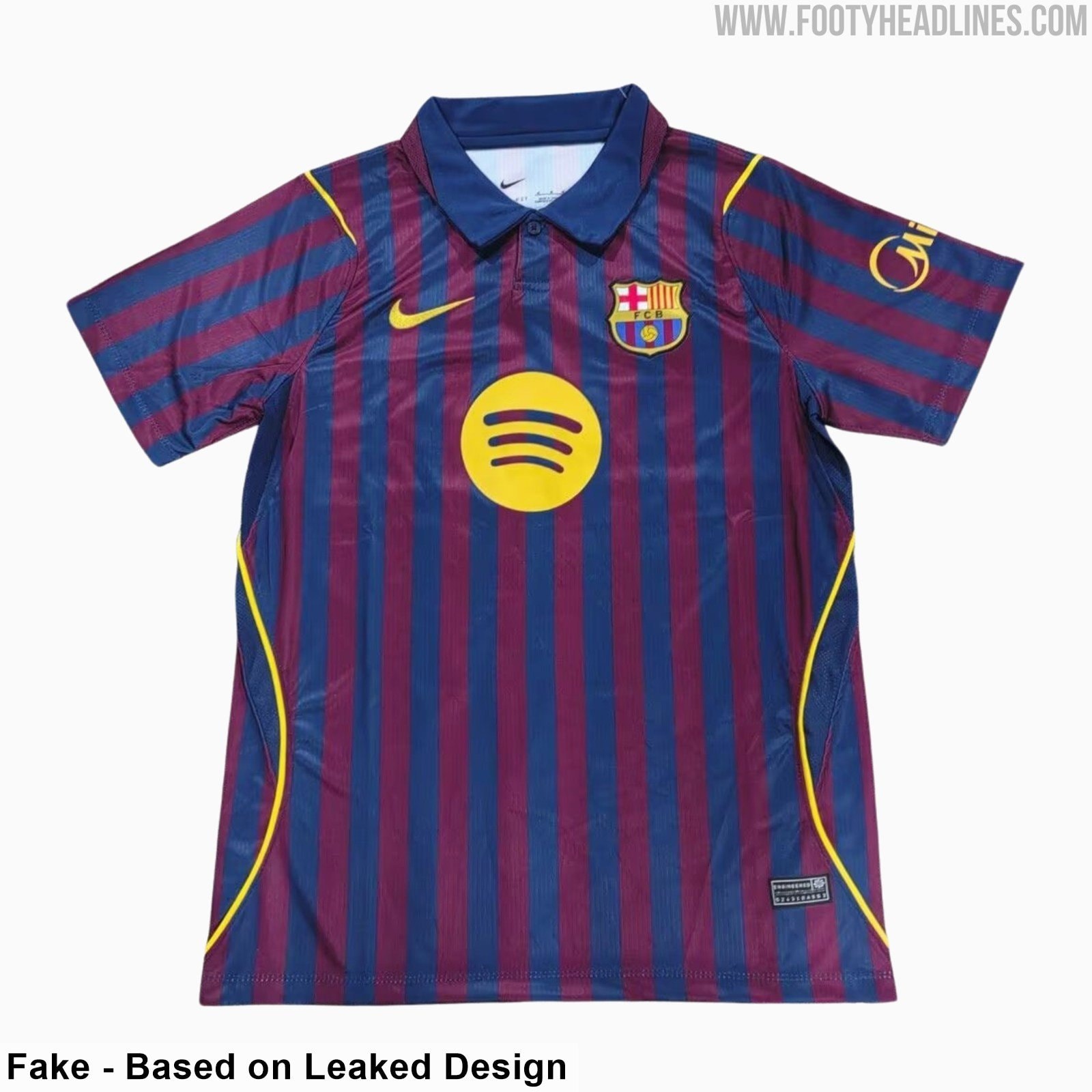 Maillot domicile du Barça pour la saison 2027-2028 dévoilé en avant-première.