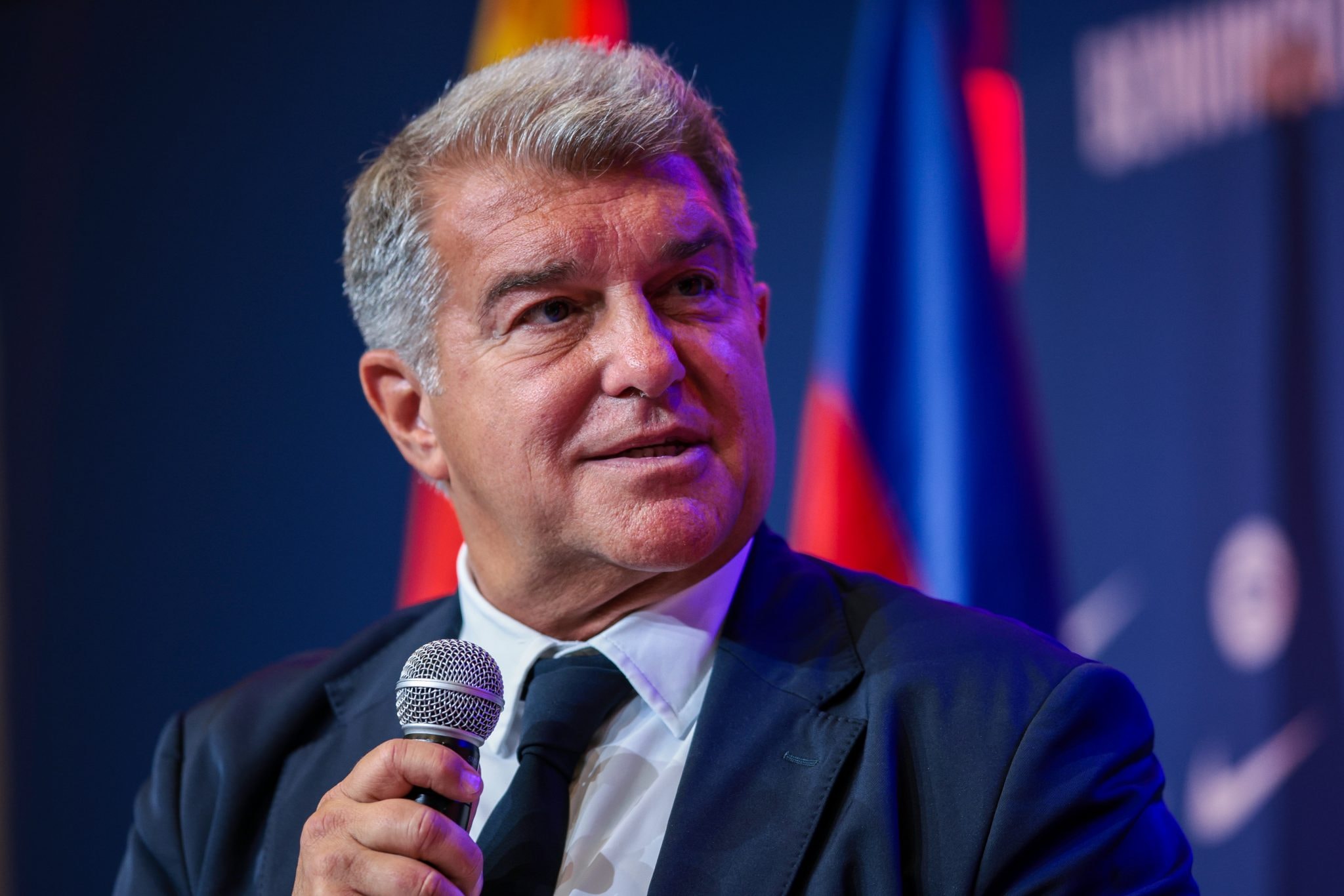 Le président du Barça, Joan Laporta
