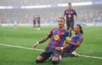 Raphinha s’apprête à frapper un penalty sous le maillot du FC Barcelone.