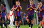 Les nouvelles recrues du Barça réunies au Camp Nou.