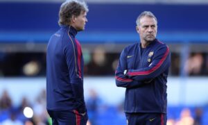 Les jeunes joueurs du Barça inscrits sur la liste B avant le match contre Feyenoord.