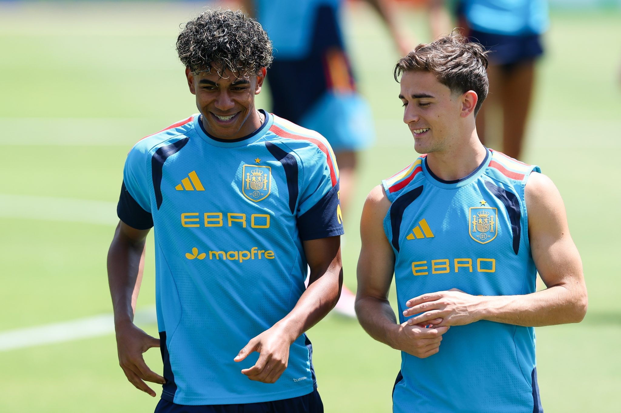 Lamine Yamal et Gavi avec l’équipe d’Espagne