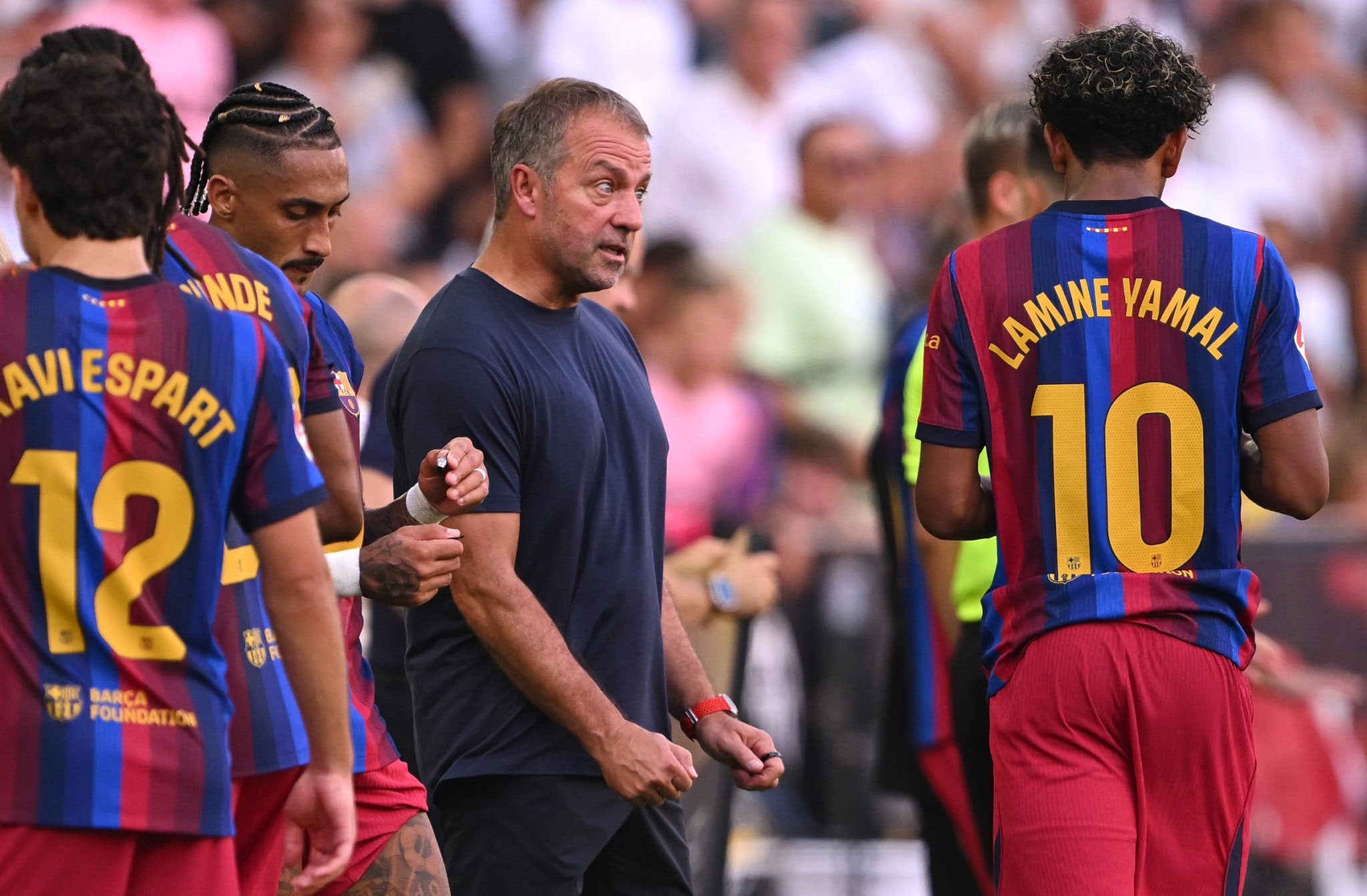 Hansi Flick, entraîneur du Barça, après la victoire contre Valence