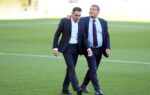 Xavi Hernández et Lionel Messi réunis sous les couleurs du Barça.