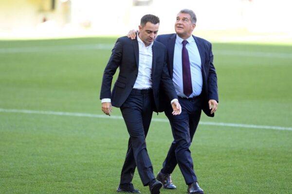 Xavi Hernández et Lionel Messi réunis sous les couleurs du Barça.