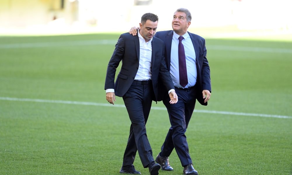 Xavi Hernández et Lionel Messi réunis sous les couleurs du Barça.