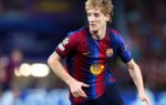 Les joueurs du Barça réunis sur la pelouse pendant un match au Camp Nou.