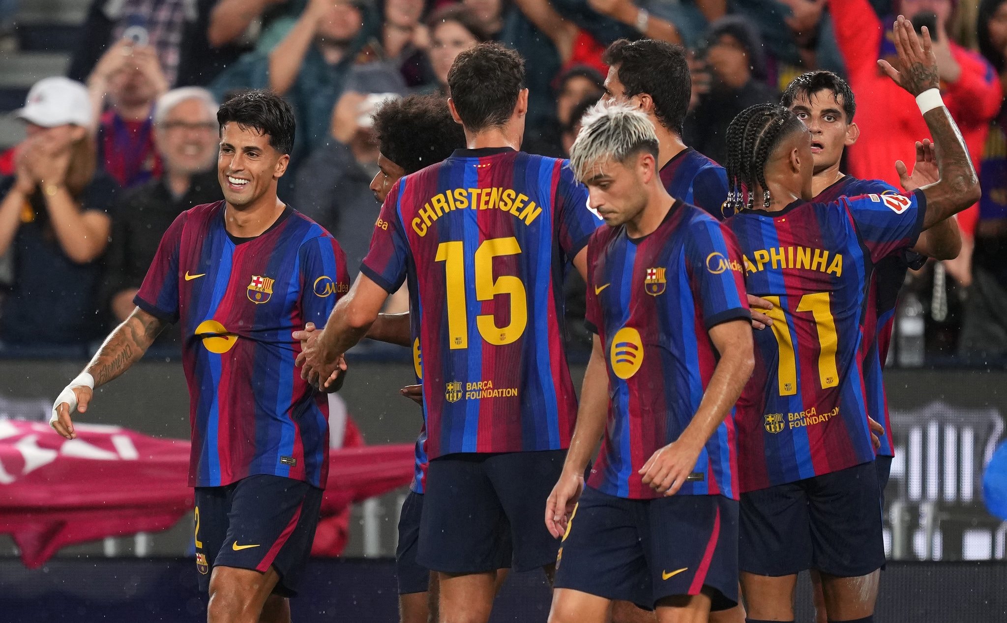 Les joueurs du FC Barcelone