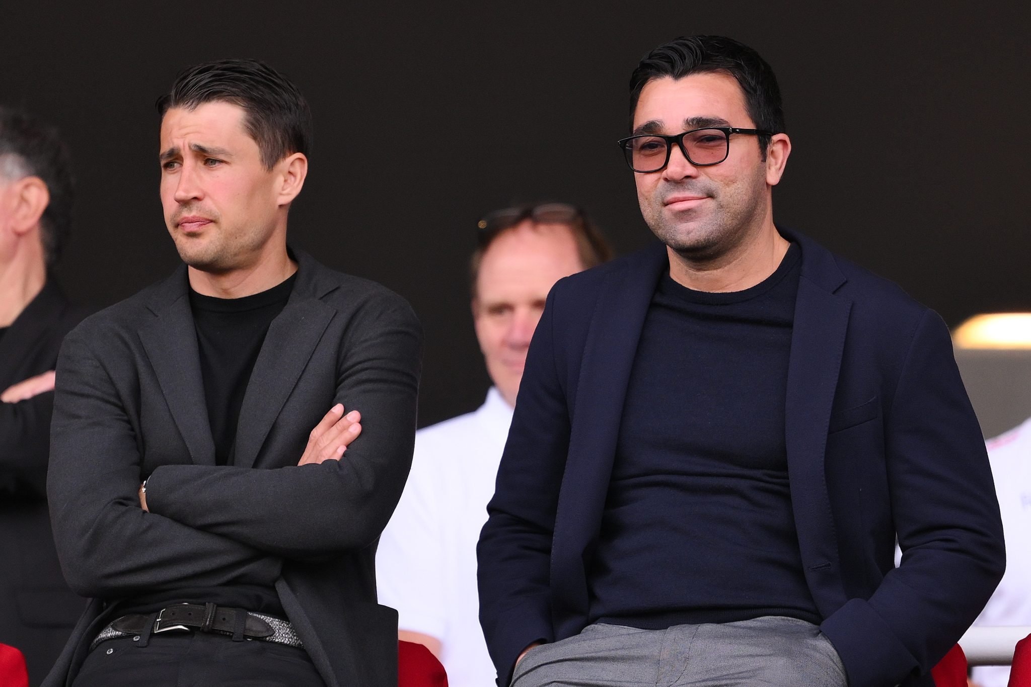 Bojan Krkić et le directeur du FC Barcelone, Deco
