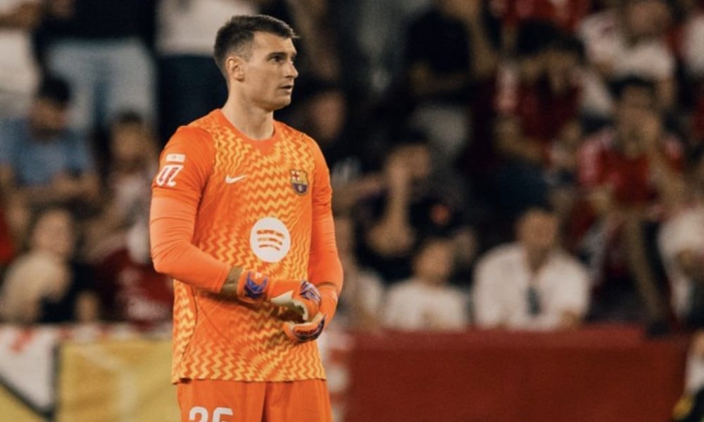 Dominik Livaković sous le maillot du Barça après ses débuts victorieux contre Séville.