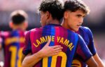 Pau Cubarsí sous le maillot du Barça lors d’un match