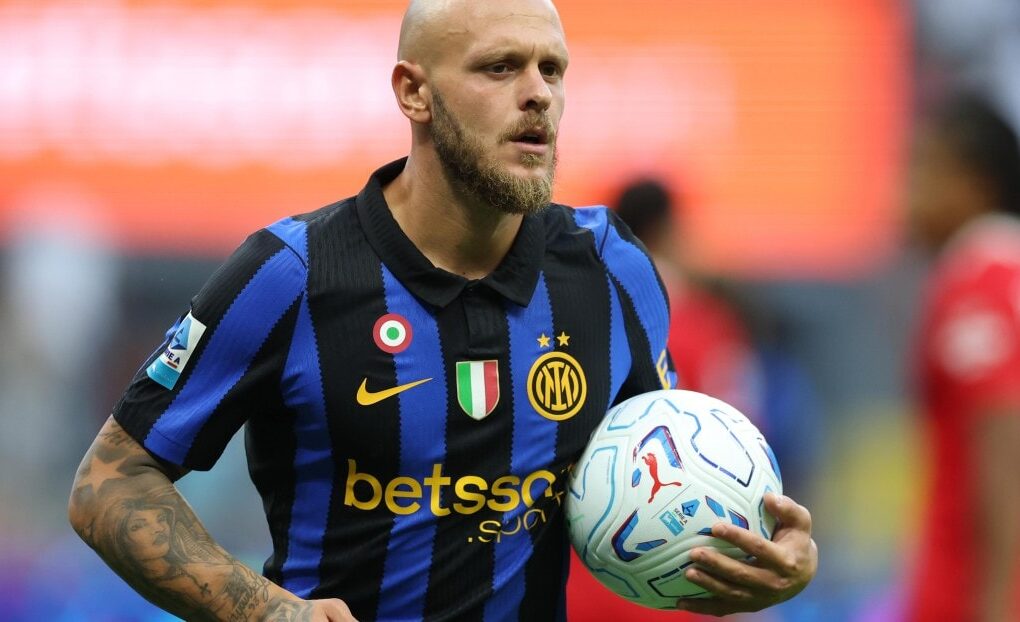 Federico Dimarco évolue sous le maillot de l’Inter.