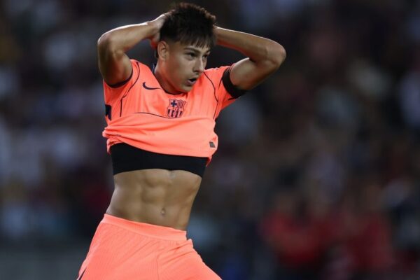 Brian Fariñas sous les couleurs du FC Barcelone.