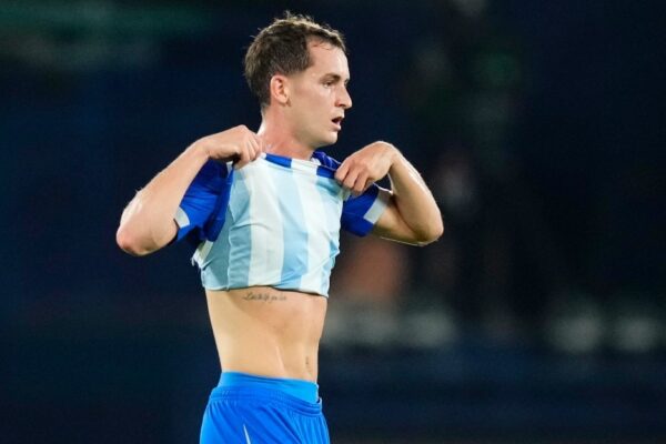 Marc Casadó sous le maillot du Deportivo lors d’une rencontre de Liga.