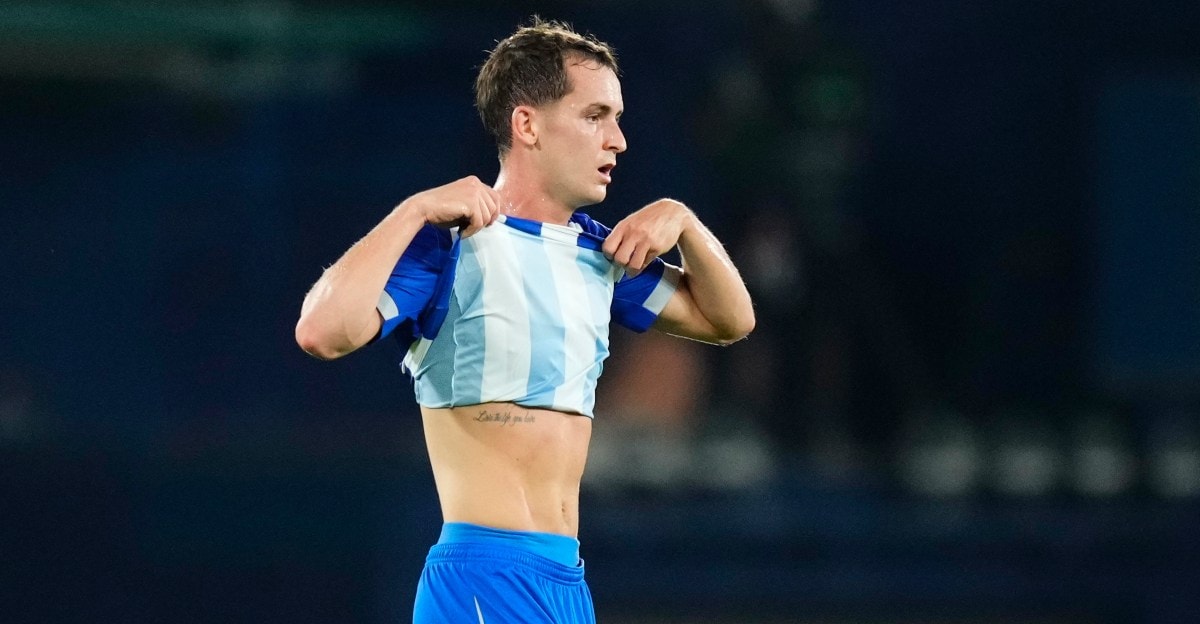 Marc Casadó sous le maillot du Deportivo lors d’une rencontre de Liga.