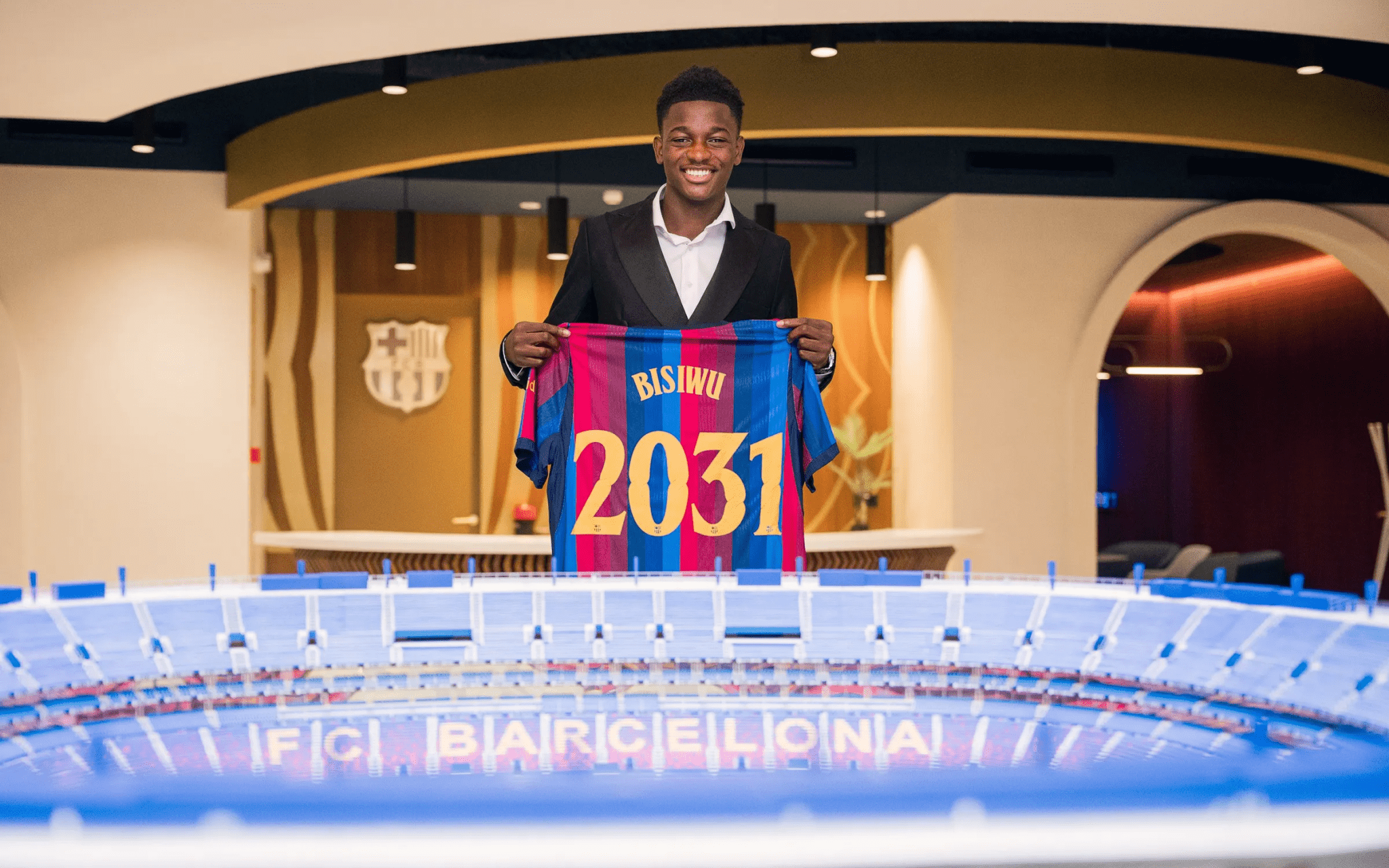 Jesse Bisiwu of FC Barcelona