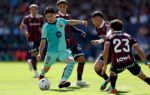 Xavi Espart sous le maillot du Barça avec l’équipe première.