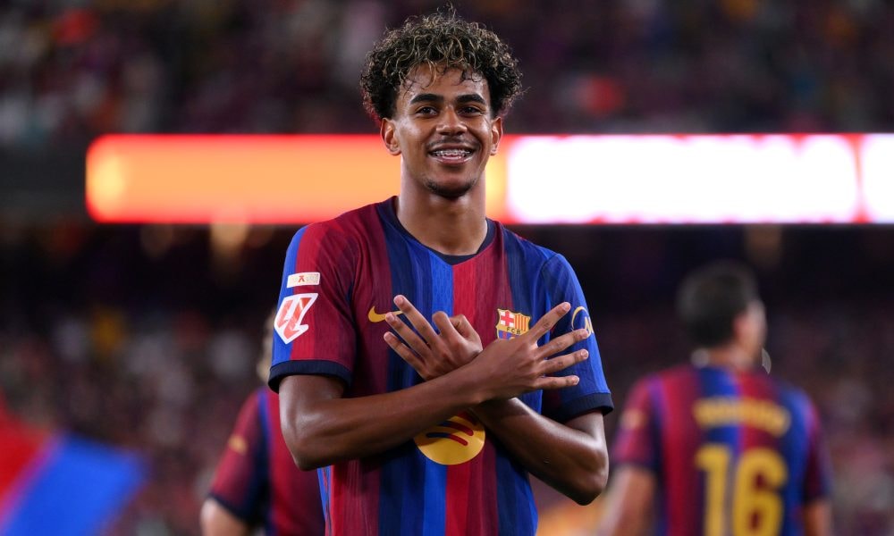 Lamine Yamal sous le maillot du Barça.