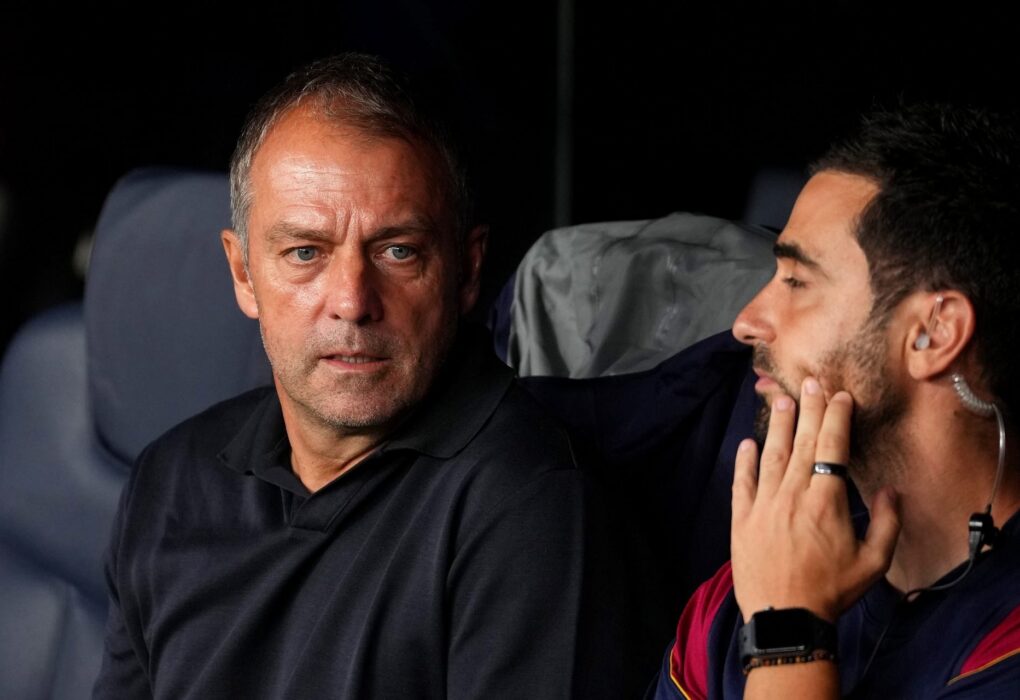 Hansi Flick s’exprime en conférence de presse avant le déplacement du Barça à Séville.