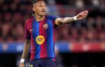 Les joueurs du Barça lors d’un match contre Séville au stade Ramón Sánchez-Pizjuán.