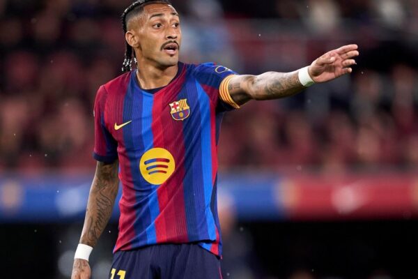 Les joueurs du Barça lors d’un match contre Séville au stade Ramón Sánchez-Pizjuán.