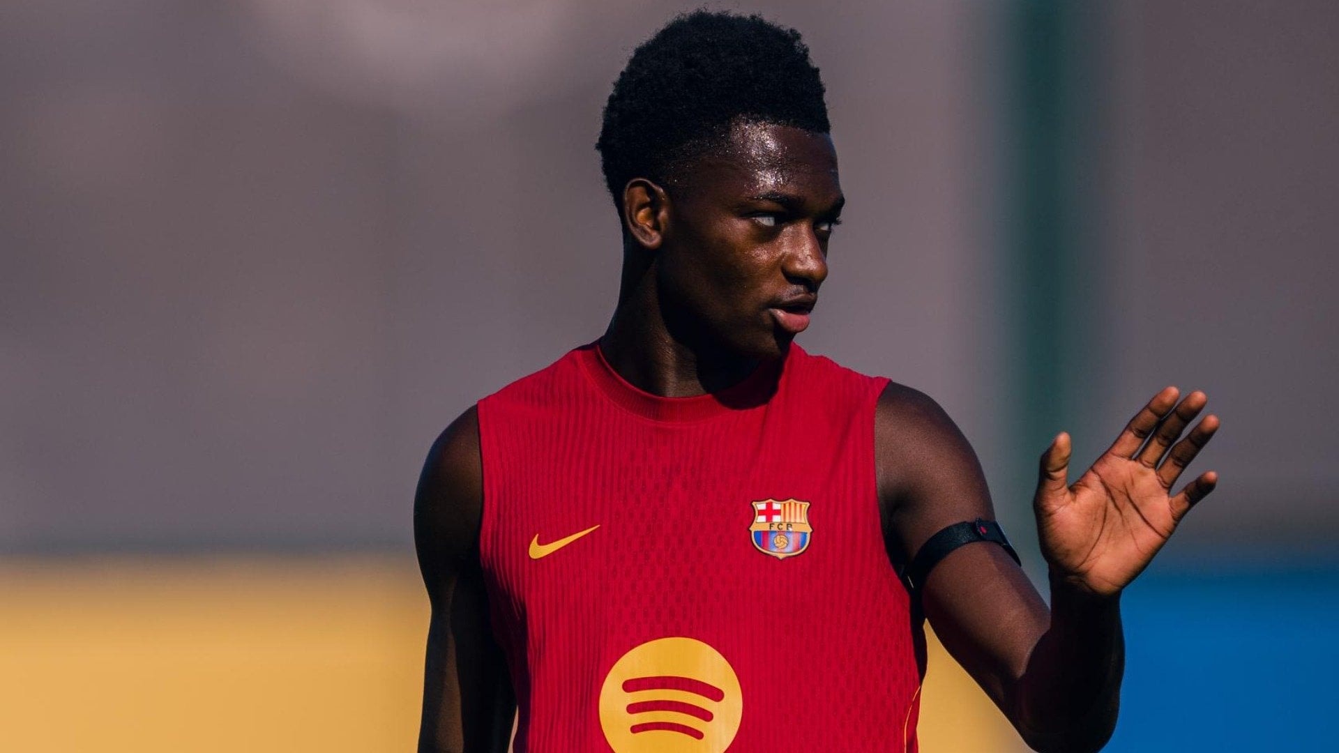 Jesse Bisiwu, joueur du Barça