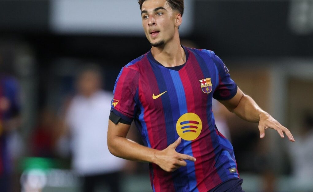 Guille Fernández sous les couleurs du FC Barcelone avant son départ pour le RCD Majorque.