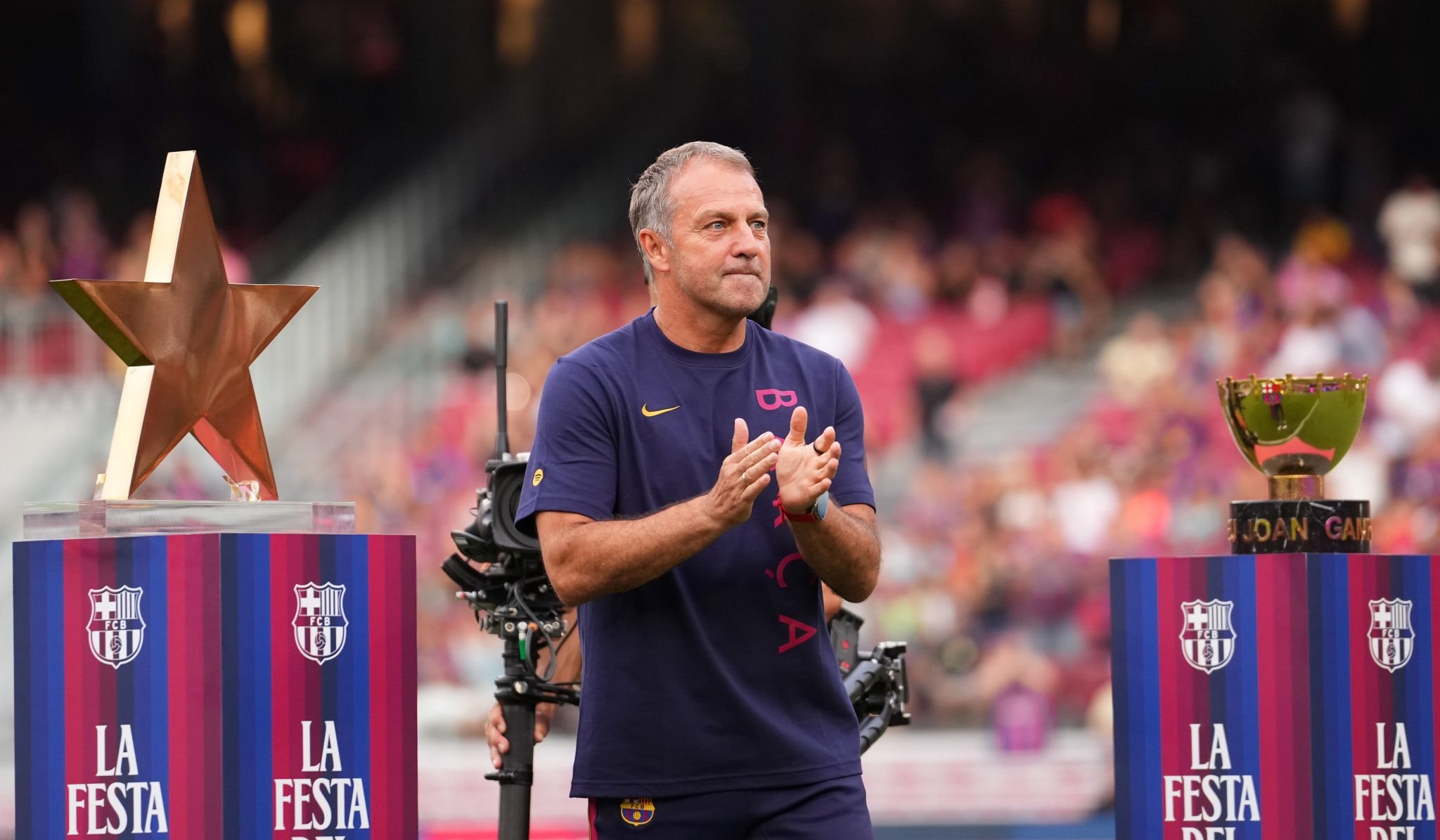 Hansi Flick, entraîneur du FC Barcelone