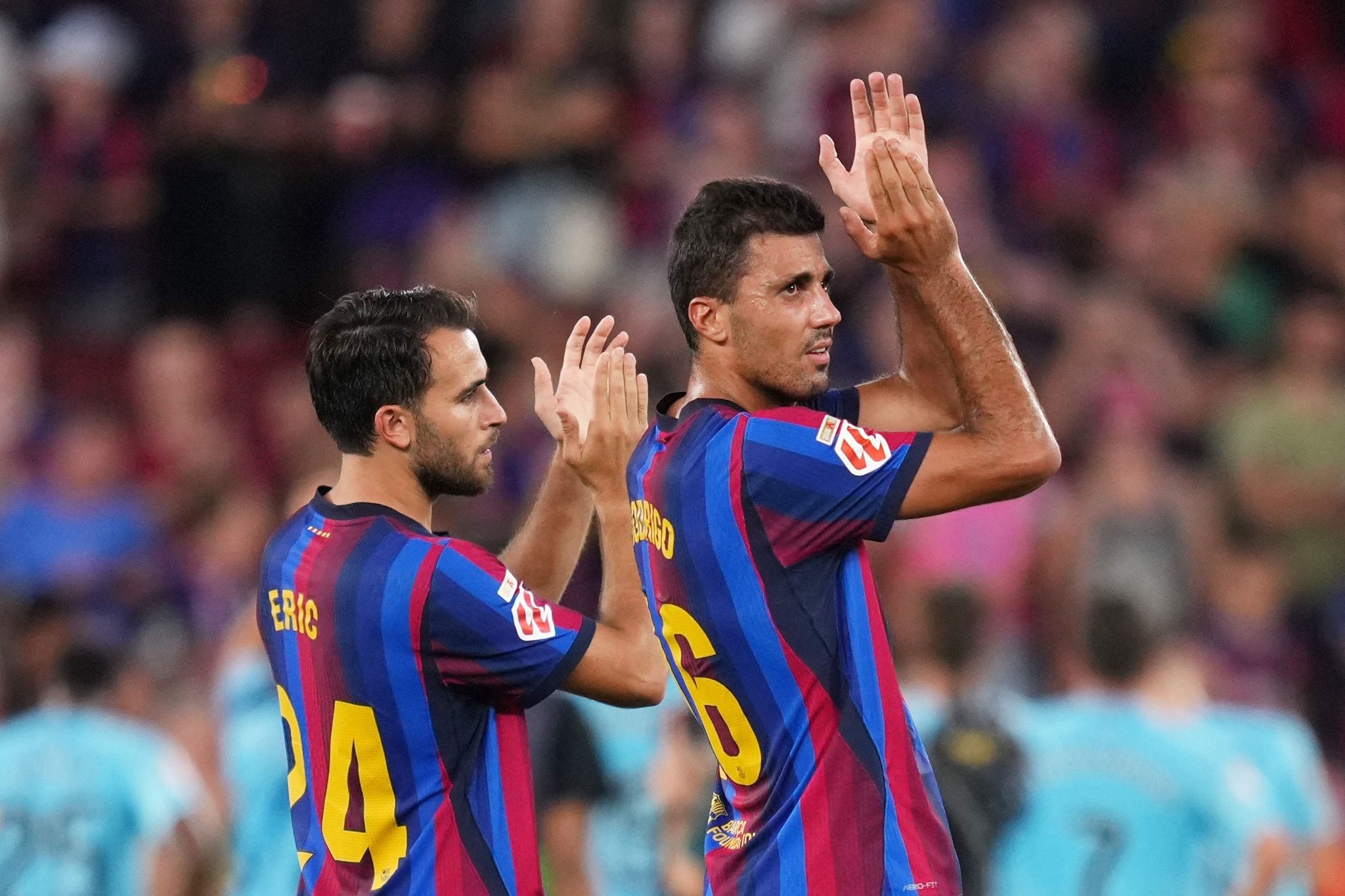 Rodri and Eric Garcia of Barcelona