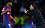 Xavi Hernández pendant un entretien consacré à son histoire avec le FC Barcelone.