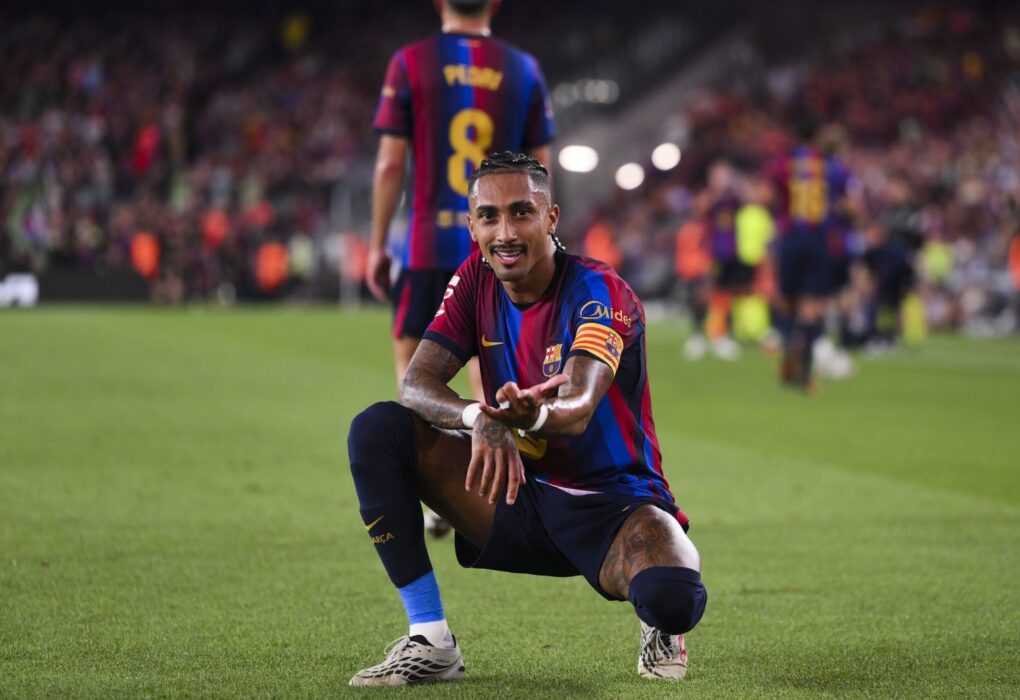 Les joueurs du Barça en action lors d'un match de Liga.