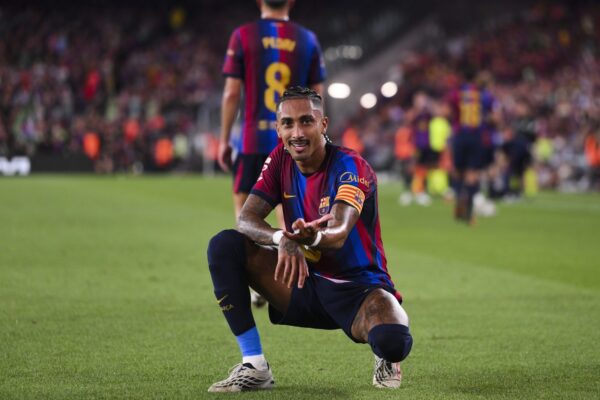 Les joueurs du Barça en action lors d'un match de Liga.