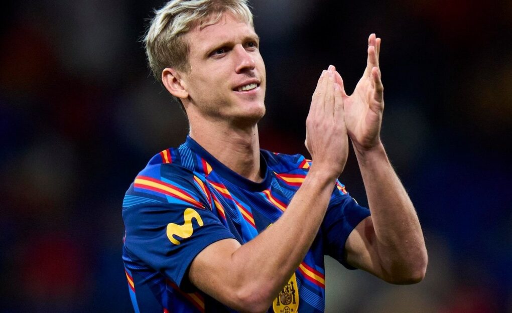 Dani Olmo avec la sélection espagnole.