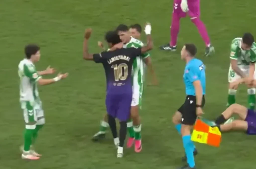 Lamine Yamal, ailier du Barça, face au Betis.