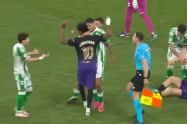 Lamine Yamal, ailier du Barça, face au Betis.