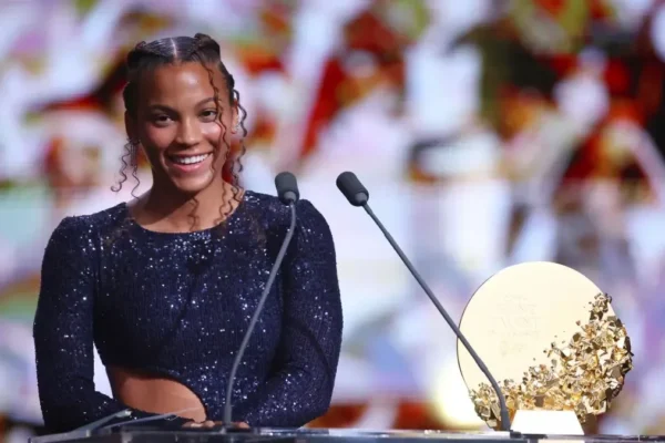Vicky López, joueuse du Barça Femení et lauréate du prix du meilleur jeune talent.