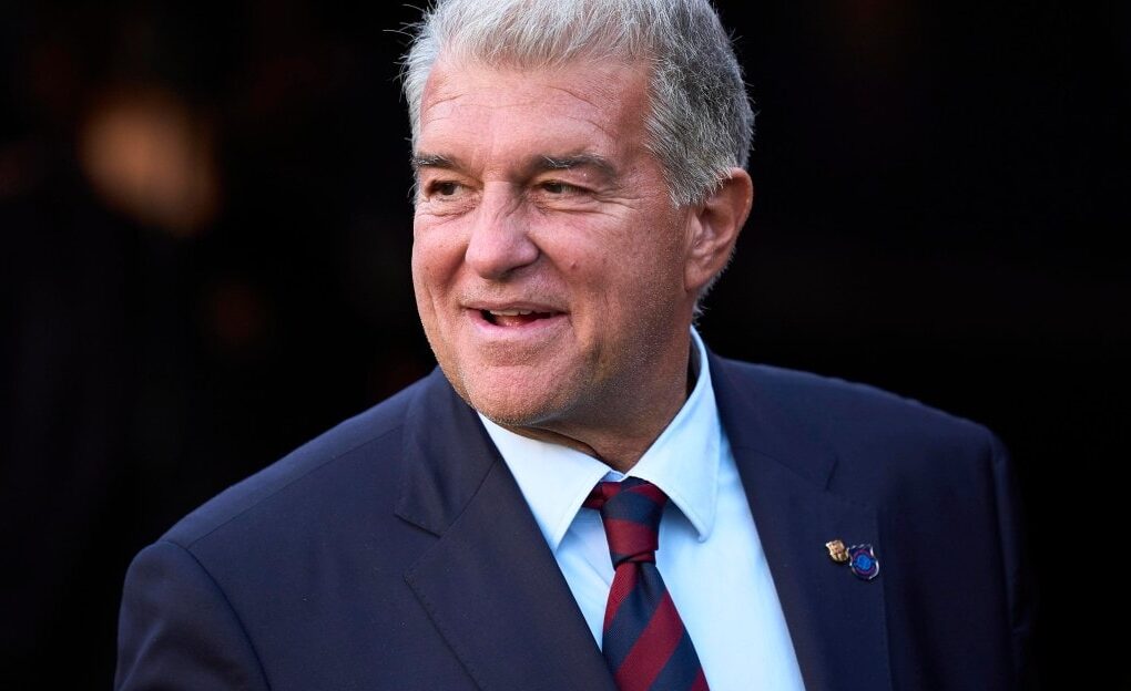 Joan Laporta, président du Barça, avant le match de Ligue des Champions contre Galatasaray.