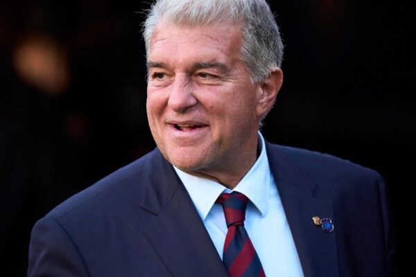 Joan Laporta, président du Barça, avant le match de Ligue des Champions contre Galatasaray.
