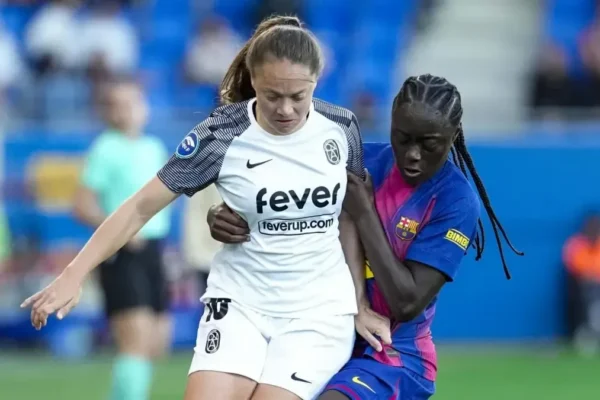 Les joueuses du Barça Femení lors d’un match de Liga F.