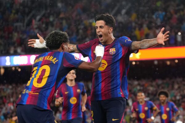 João Cancelo sous le maillot du Barça lors d’un match de Liga.