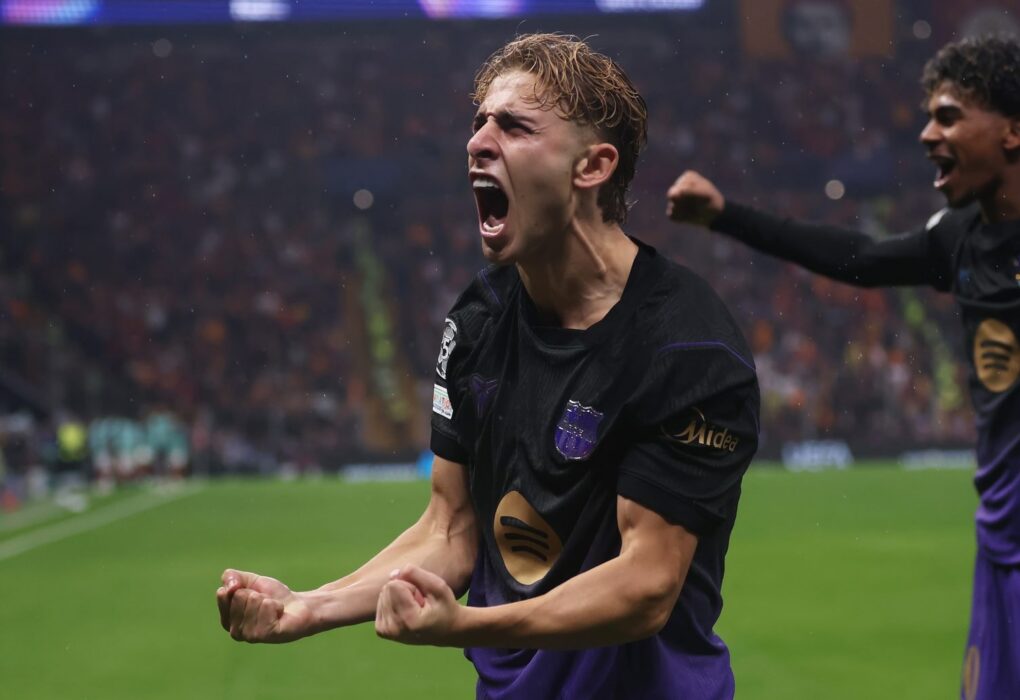 Fermín López lors du match du Barça face à Galatasaray en Ligue des Champions.