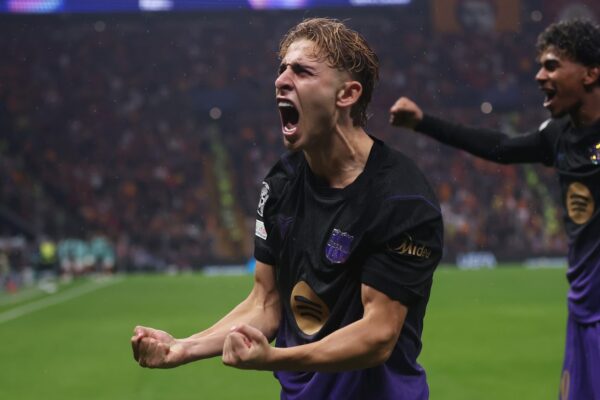 Fermín López lors du match du Barça face à Galatasaray en Ligue des Champions.