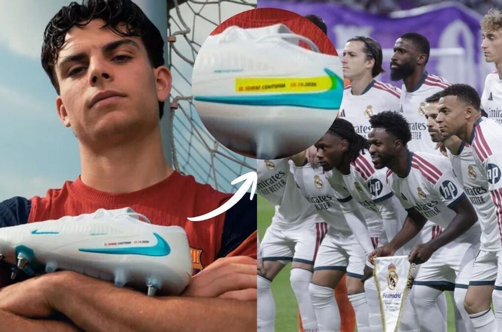 Les chaussures personnalisées du Barça présentées avec Nike pour le Clásico contre le Real Madrid.